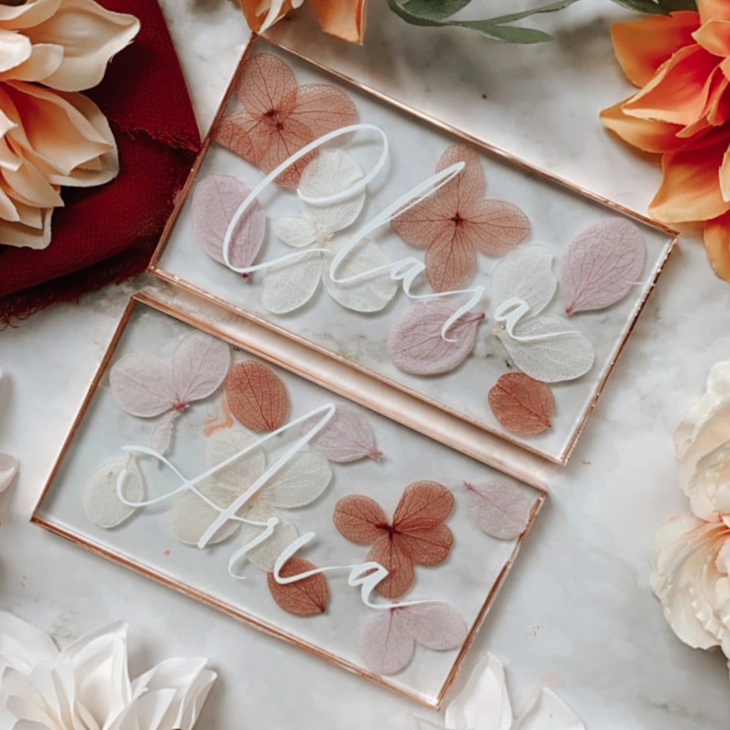 Dried Floral Place Cards